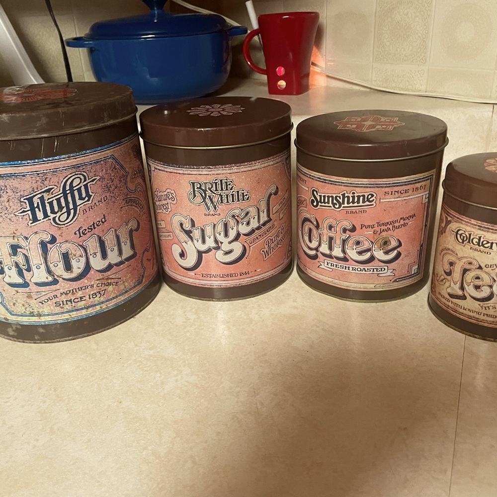 Vintage Ballonoff 4pc Canister Set